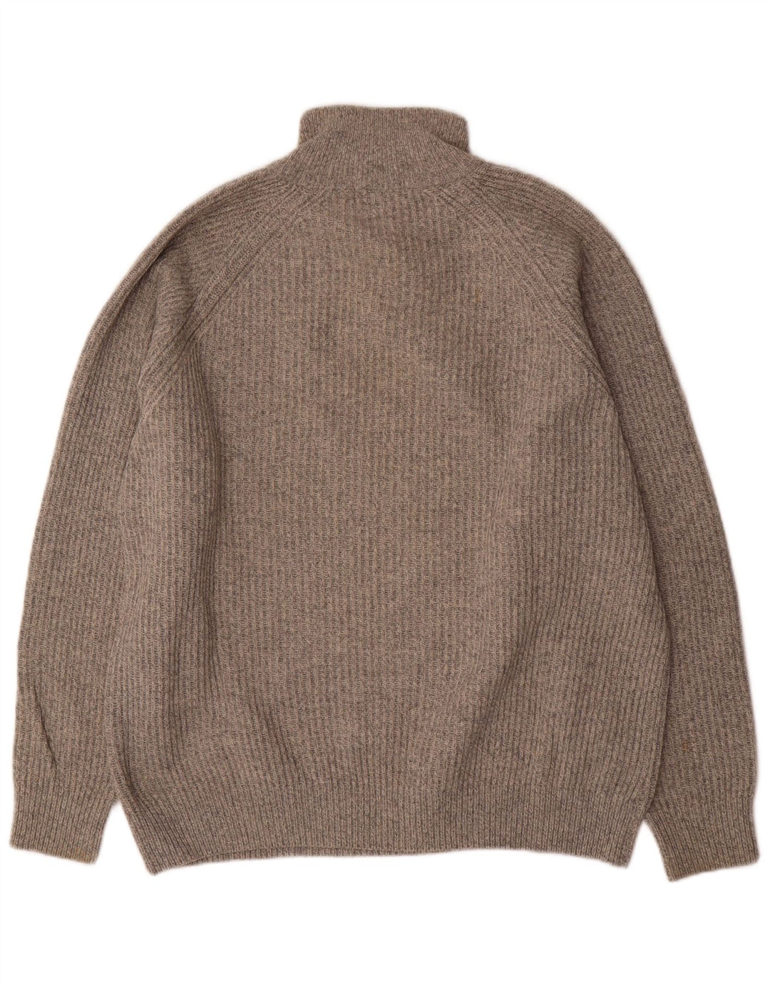 Kappa Mens Zip Neck Jumper Sweater XL Grey Wool