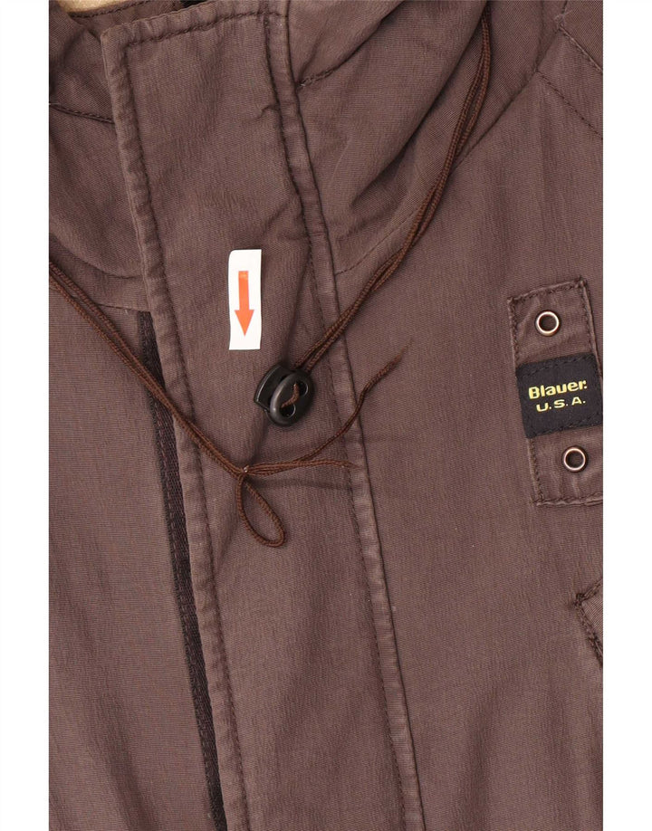 Blauer Veste matelassée à capuche pour homme UK 36 Small Marron Polyamide