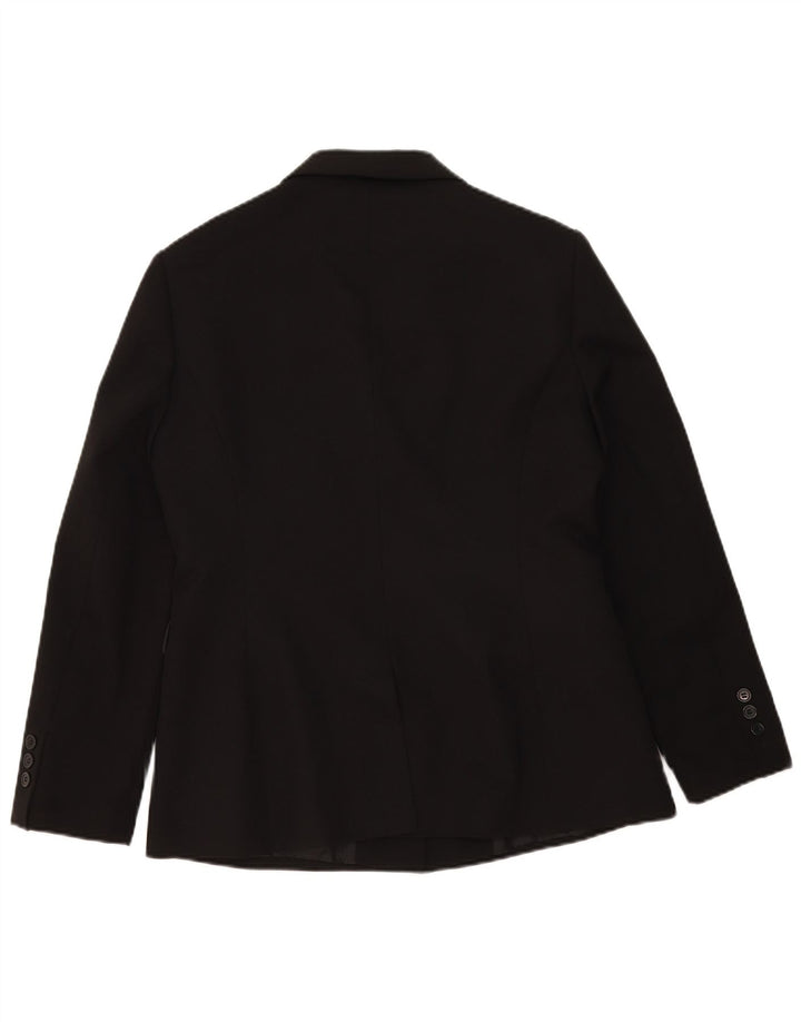 Etam Dame 3 Button Blazer Jacket UK 16 Large Black Polyester