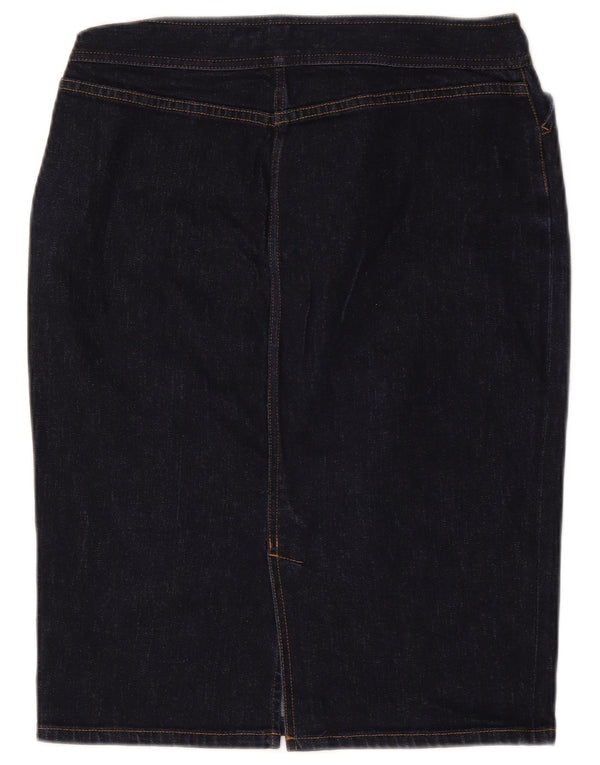 Gonna a tubino in denim da donna Ralph Lauren US 6 Medium W32 Cotone blu navy