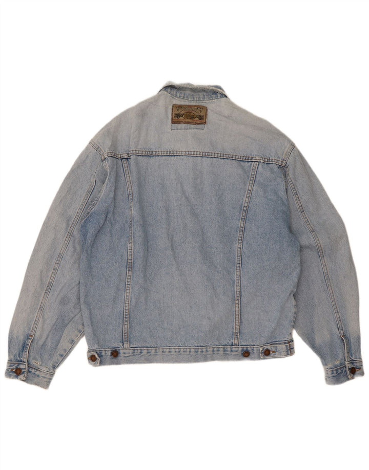 Wampum Mens Denim Jacket UK 38 Medium Blue
