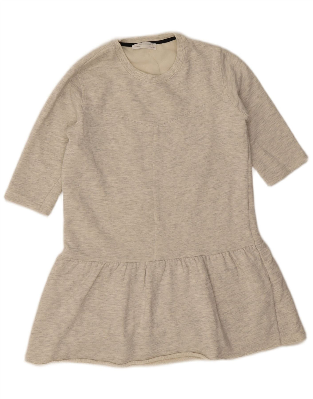 Zara Womens Tunic Dress UK 10 Small Grey Flecked Polyester