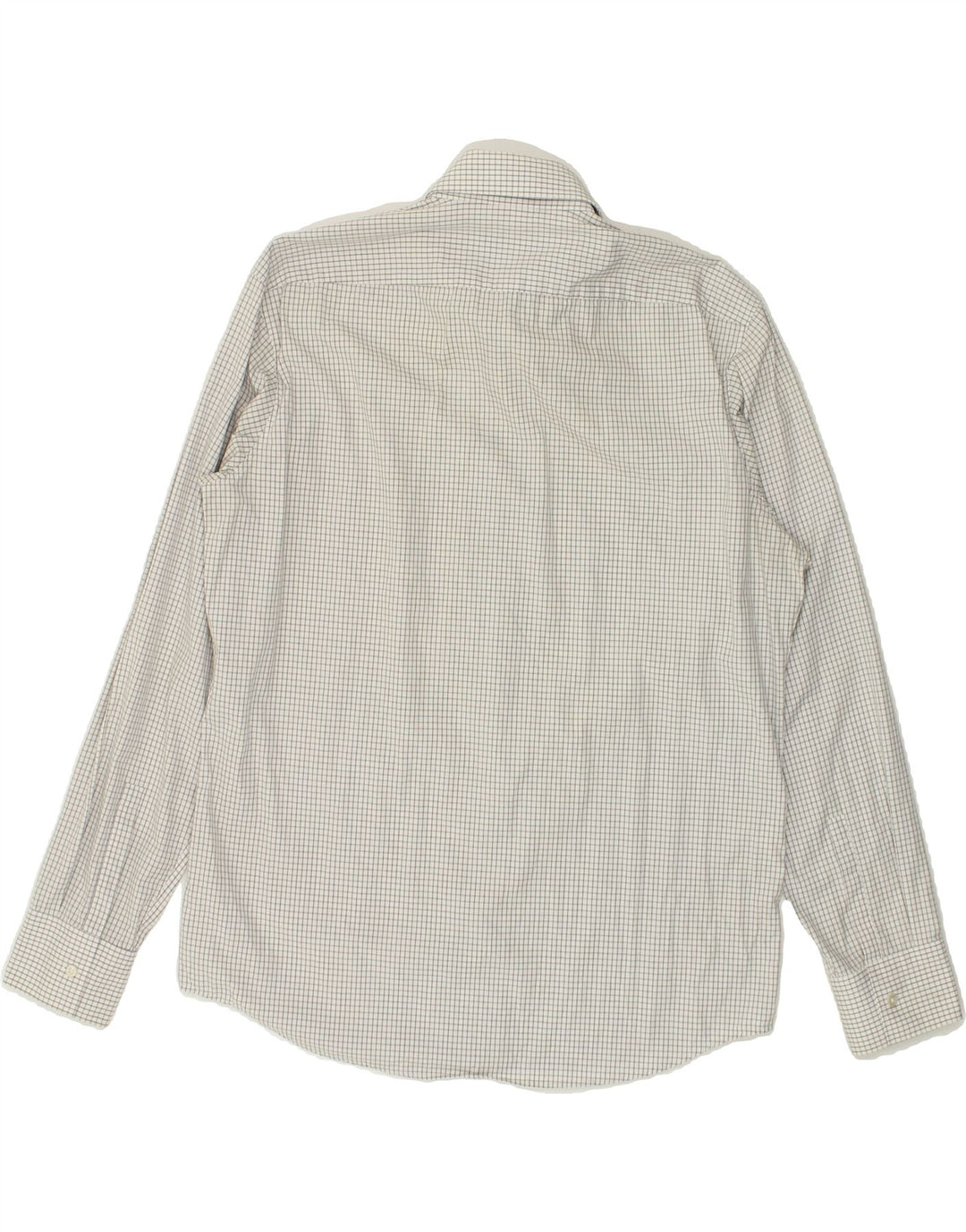 HUGO BOSS Mens Regular Fit Shirt Size 16 41 Large Grey Check Cotton | Vintage Hugo Boss | Thrift | Second-Hand Hugo Boss | Used Clothing | Messina Hembry 
