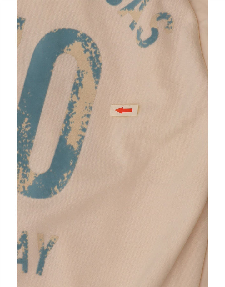 Puma Womens Graphic Tracksuit Top Jacket UK 6 XS White Polyester