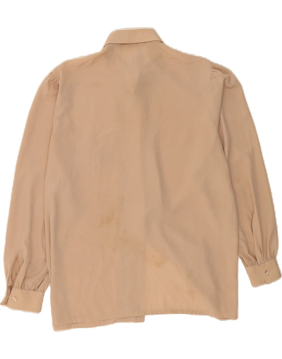 MARIO ROSELLA Womens Shirt Blouse EU 42 Large Beige Polyester Vintage Mario Rosella and Second-Hand Mario Rosella from Messina Hembry 