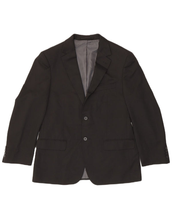 Jachetă pentru bărbați Marks & Spencer, scurtă, cu 2 nasturi, UK 40 Medium Black