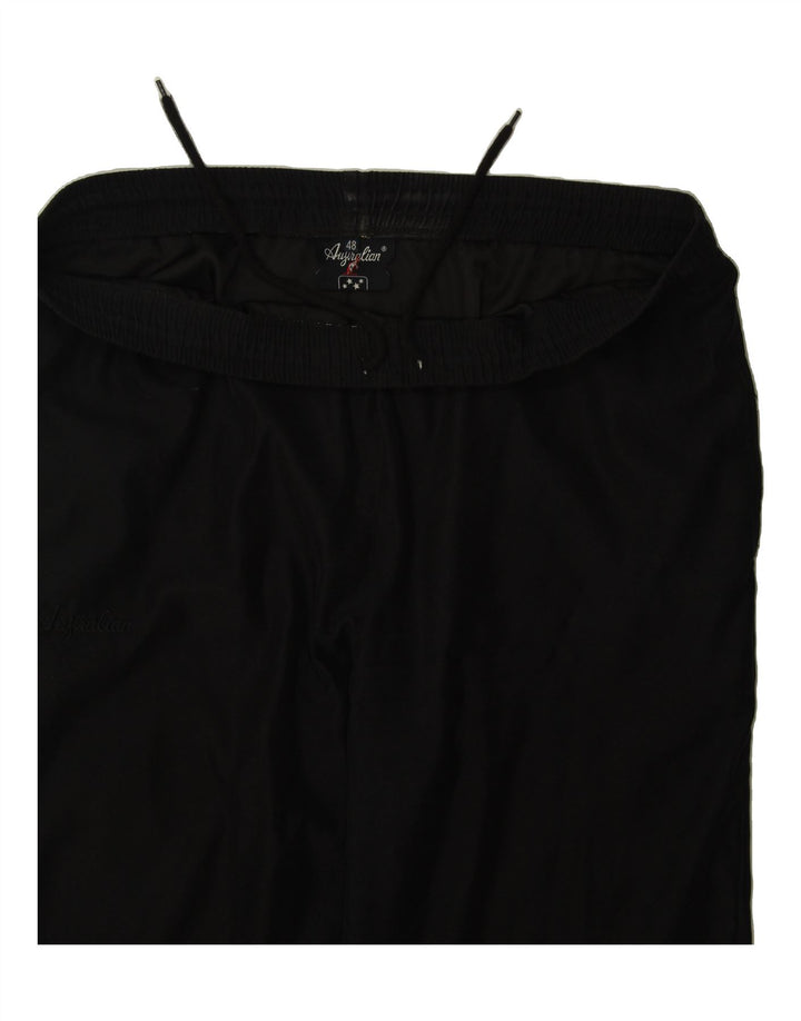 AUSTRALIAN Mens Tracksuit Trousers Joggers IT 48 Medium Black Polyester Vintage AUSTRALIAN and Second-Hand AUSTRALIAN from Messina Hembry 