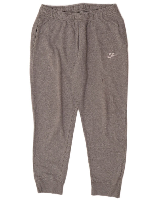 Nike Womens Tracksuit Trousers Joggers UK 18 XL Grey Cotton