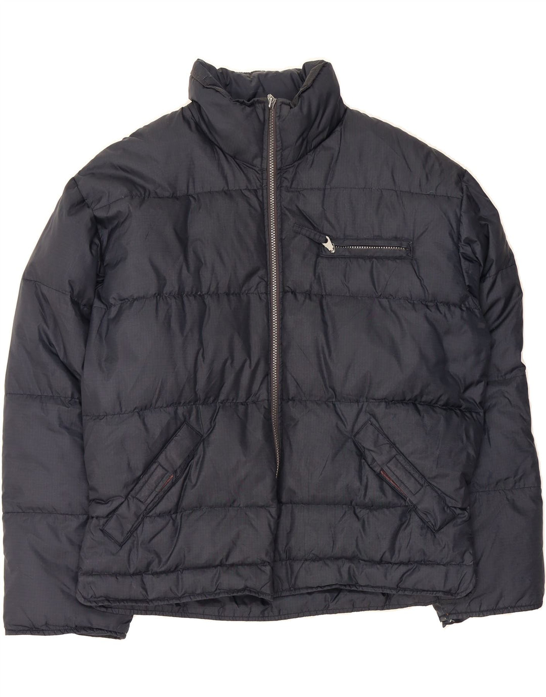 MURPHY & NYE Mens Padded Jacket UK 38 Medium Navy Blue Polyamide Vintage Murphy & Nye and Second-Hand Murphy & Nye from Messina Hembry 