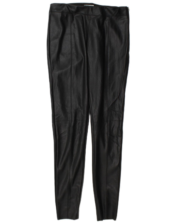 Pantaloni skinny da donna in ecopelle Topshop UK 14 Large W32 L31 neri