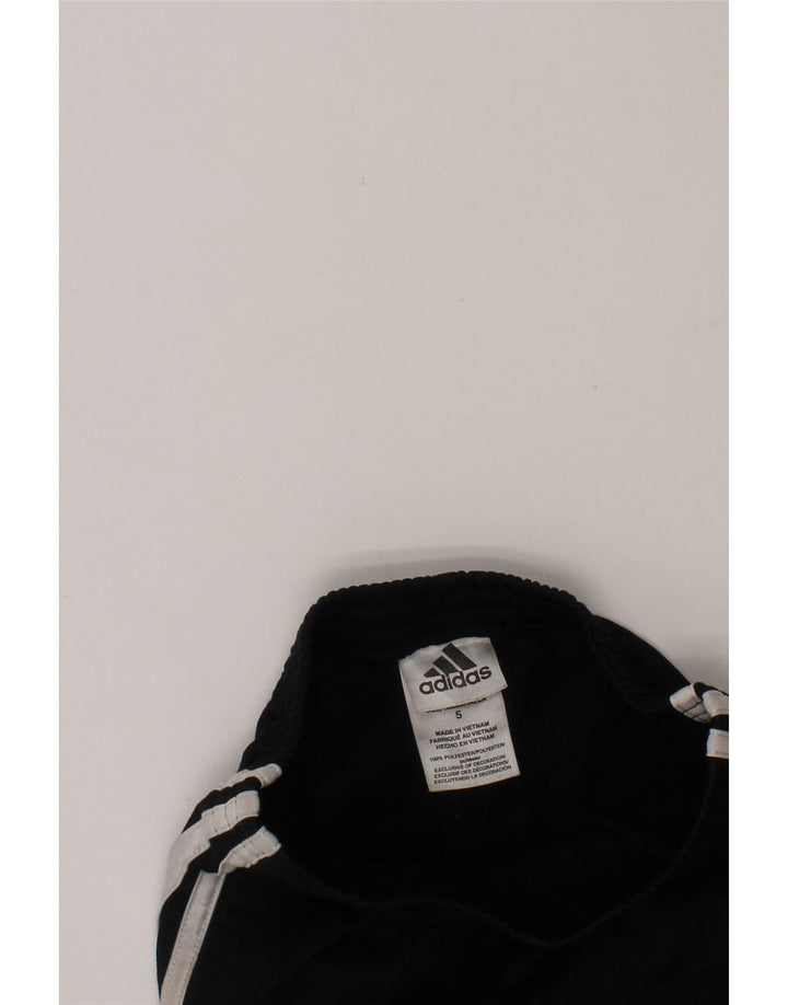 ADIDAS Boys Tracksuit Trousers 4-5 Years  Black Polyester Vintage Adidas and Second-Hand Adidas from Messina Hembry 