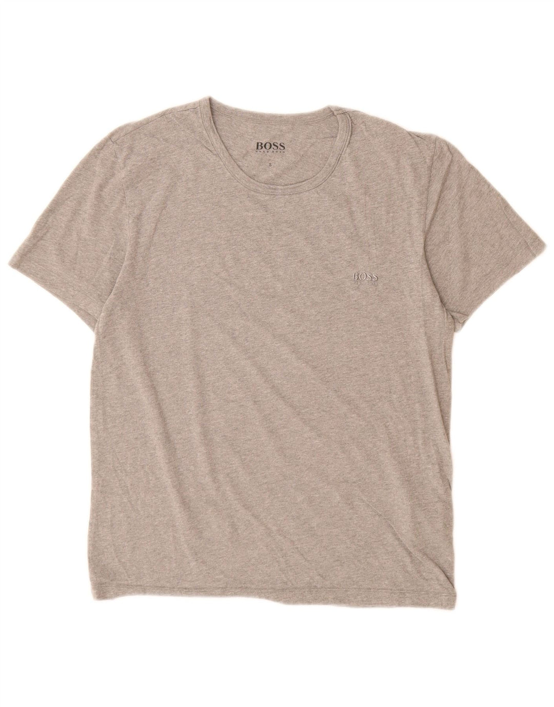 Hugo Boss Mens T-Shirt Top Small Grey Cotton
