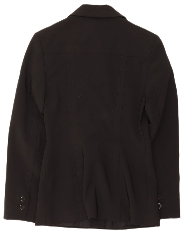 Karen Millen Veste blazer 1 bouton pour femme UK 8 Small Noir Polyester