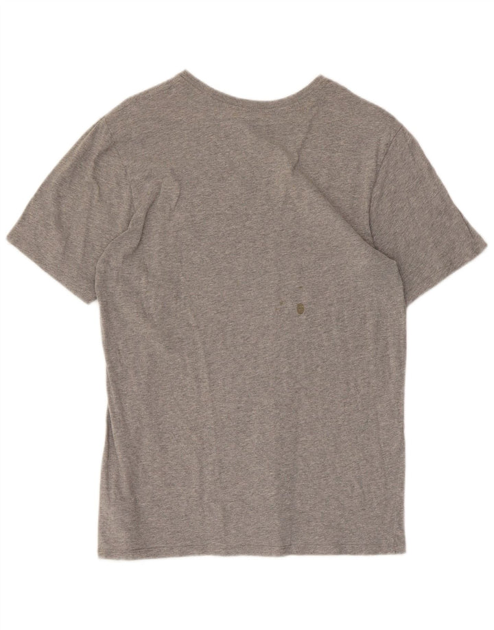 NIKE Mens Graphic T-Shirt Top Medium Grey Cotton