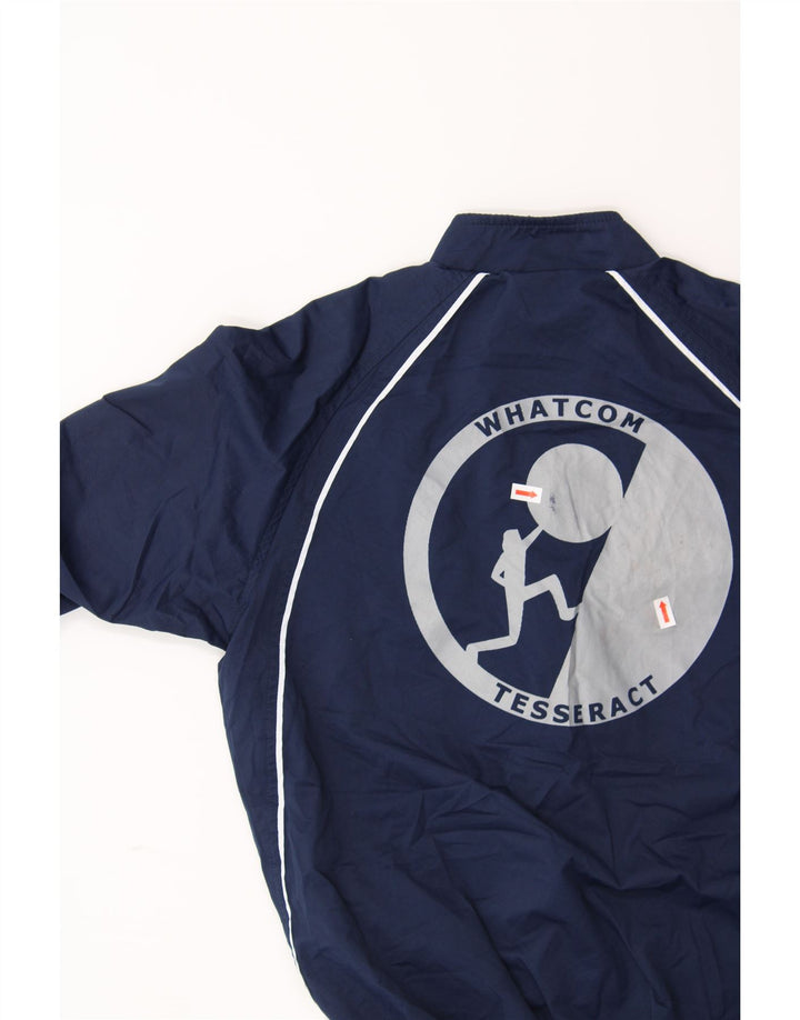 OASIS Boys Tracksuit Top Jacket 11-12 Years Large  Navy Blue Colourblock Vintage Oasis and Second-Hand Oasis from Messina Hembry 