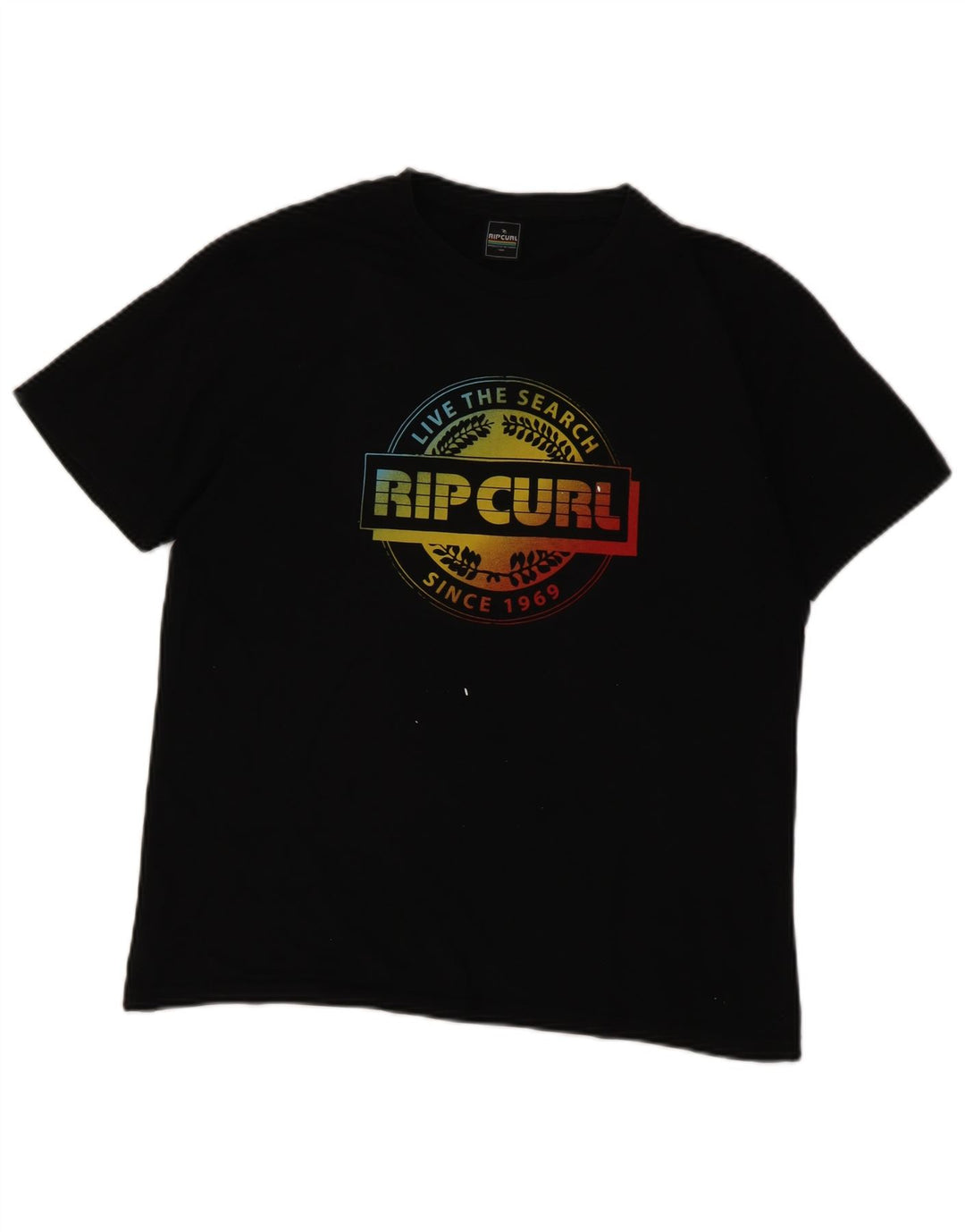 Rip Curl T-shirt graphique pour hommes en coton noir moyen