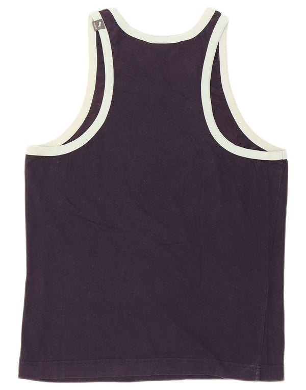 Puma Damen Graphic Vest Top UK 12 Medium Marineblau