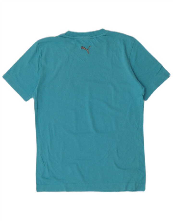 Puma Mens Graphic T-Shirt Top XS Blue