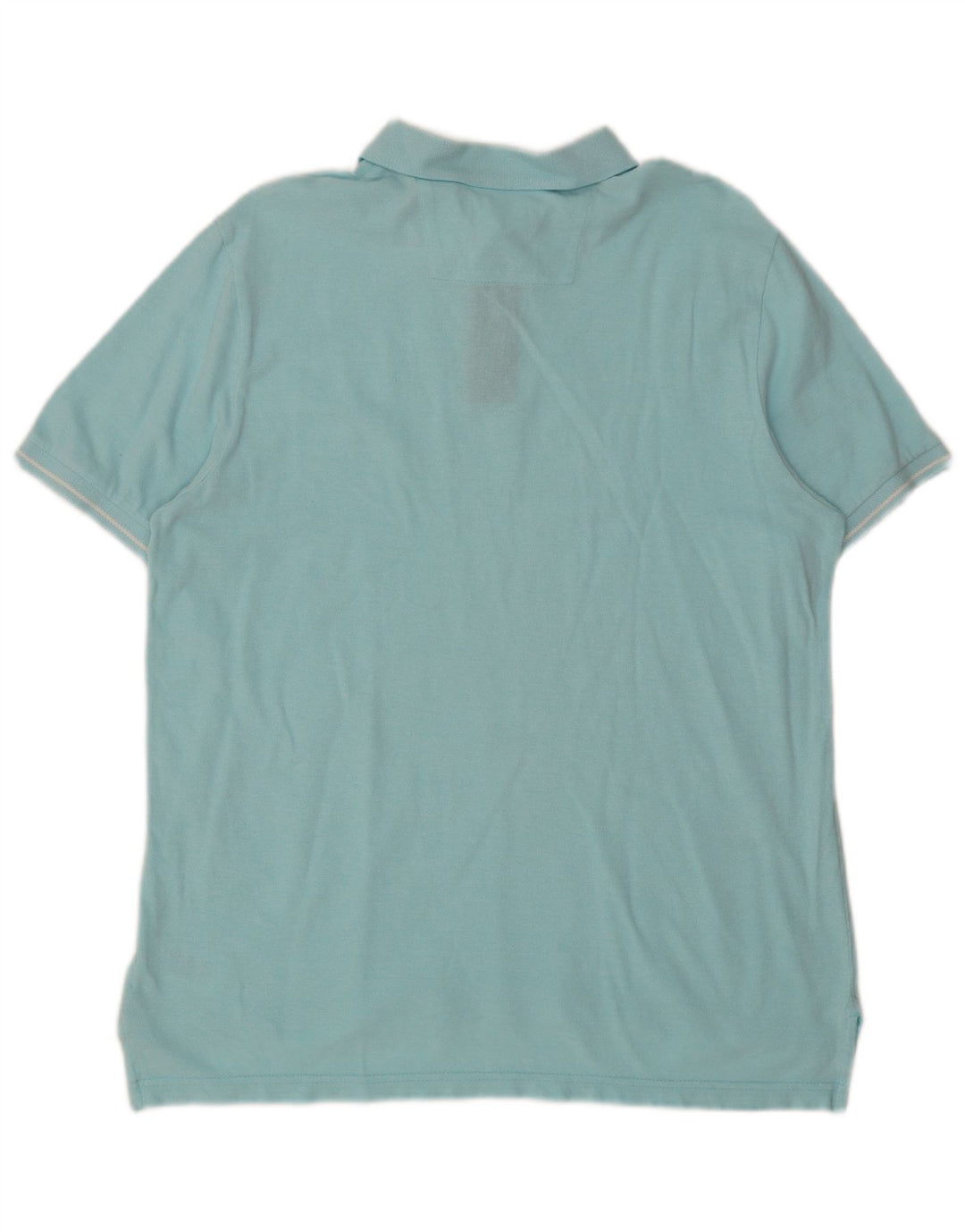 CHAPS Mens Polo Shirt Medium Blue Cotton