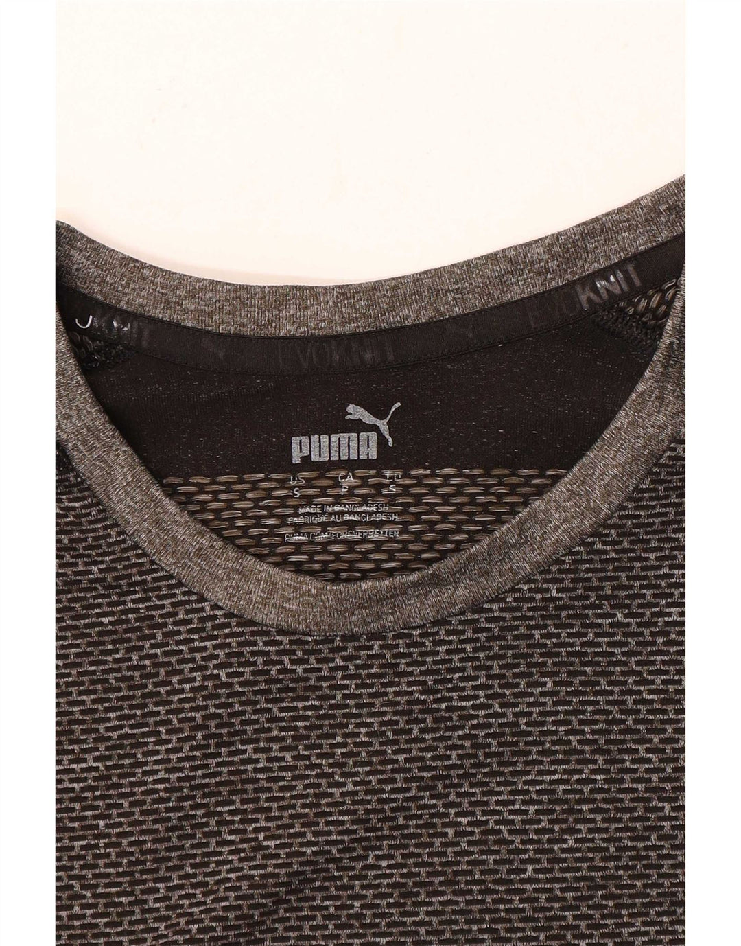 Puma Herre T-Shirt Top Lille Grå Colourblock