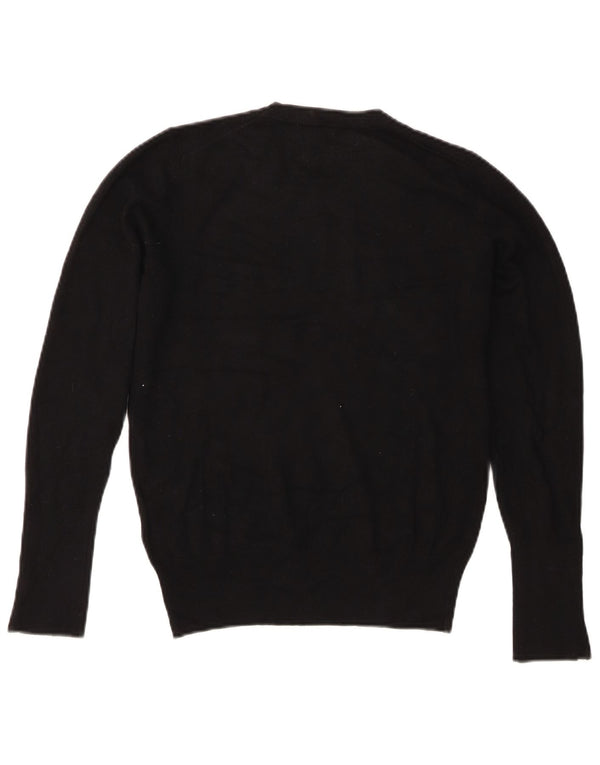 Zara Womens Crew Neck Jumper Sweater UK 16 Large Black
