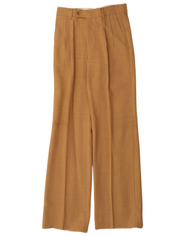 Vintage γυναικείο κοστούμι παντελόνι IT 42 Medium W26 L32 Beige Viscose