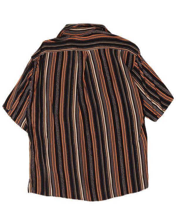 Tipo' S Mens Short Sleeve Shirt Medium Multicoloured Striped Viscose