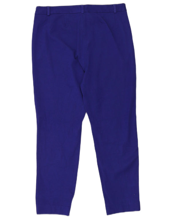 Pantaloni tăiați pentru femei Marks & Spencer UK 14 Large W30 L27 Blue
