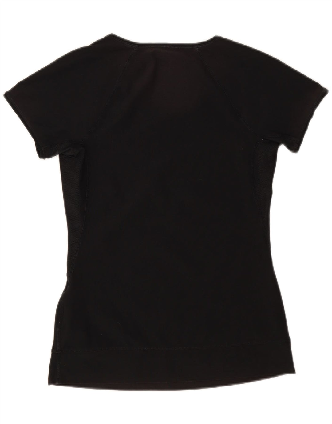Nike Womens Dri Fit T-Shirt Top UK 12/14 Medium Black Polyester