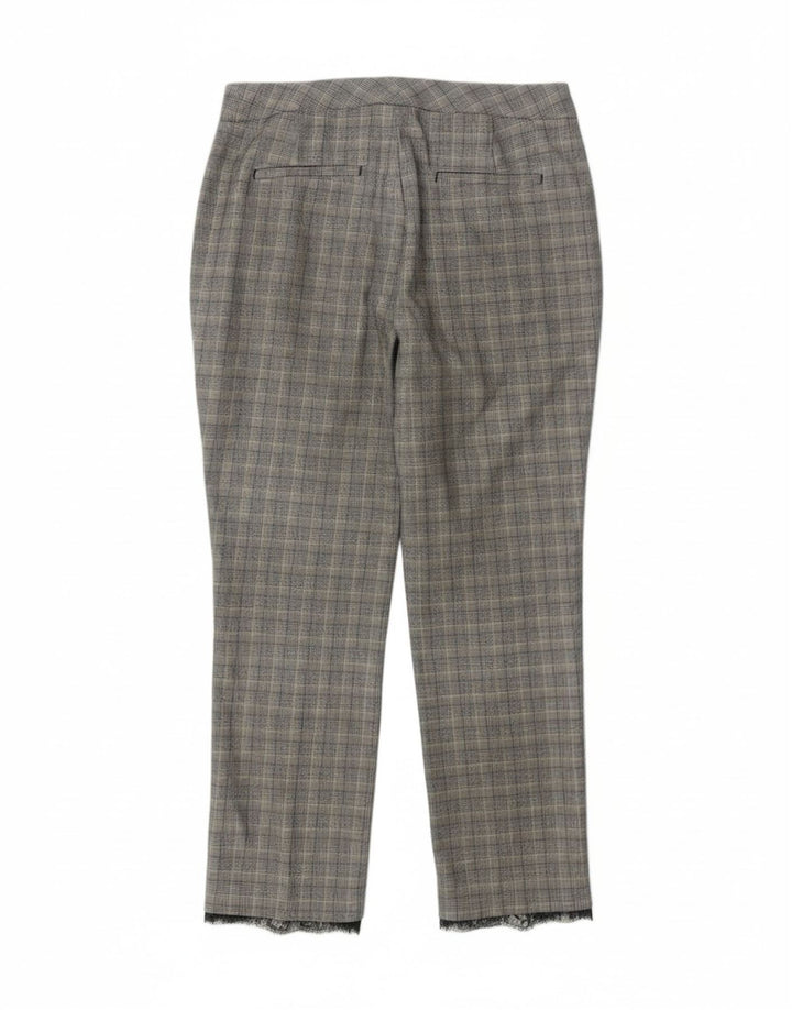 ZARA Womens Slim Casual Trousers Medium W28 L27 Grey Houndstooth Vintage Zara and Second-Hand Zara from Messina Hembry 