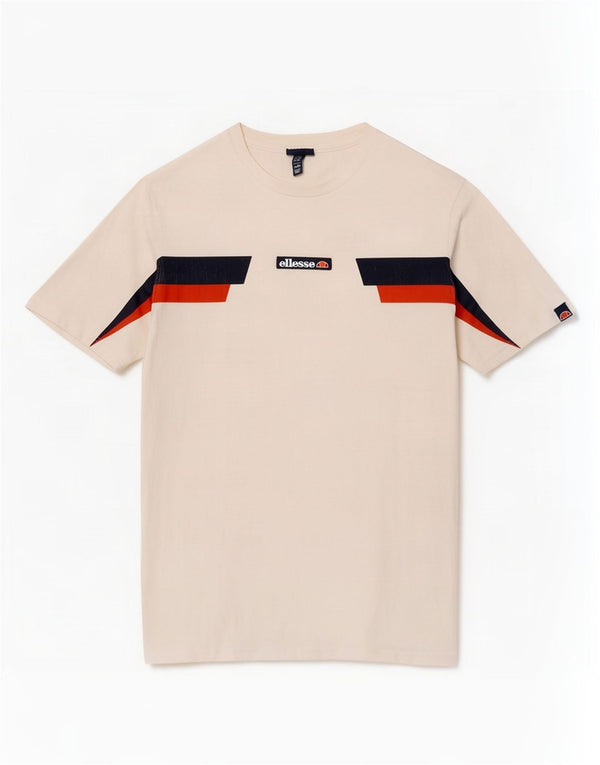 Ellesse Mens Graphic T-Shirt Top XL White Colourblock