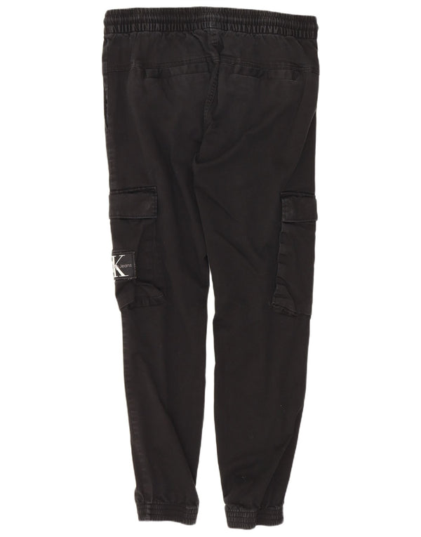 Calça jogger feminina Calvin Klein Cargo médio W30 L28 algodão preto