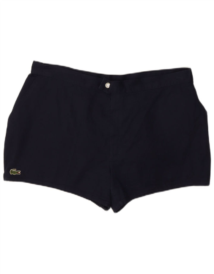 LACOSTE Womens Chino Shorts W34 Large Navy Blue