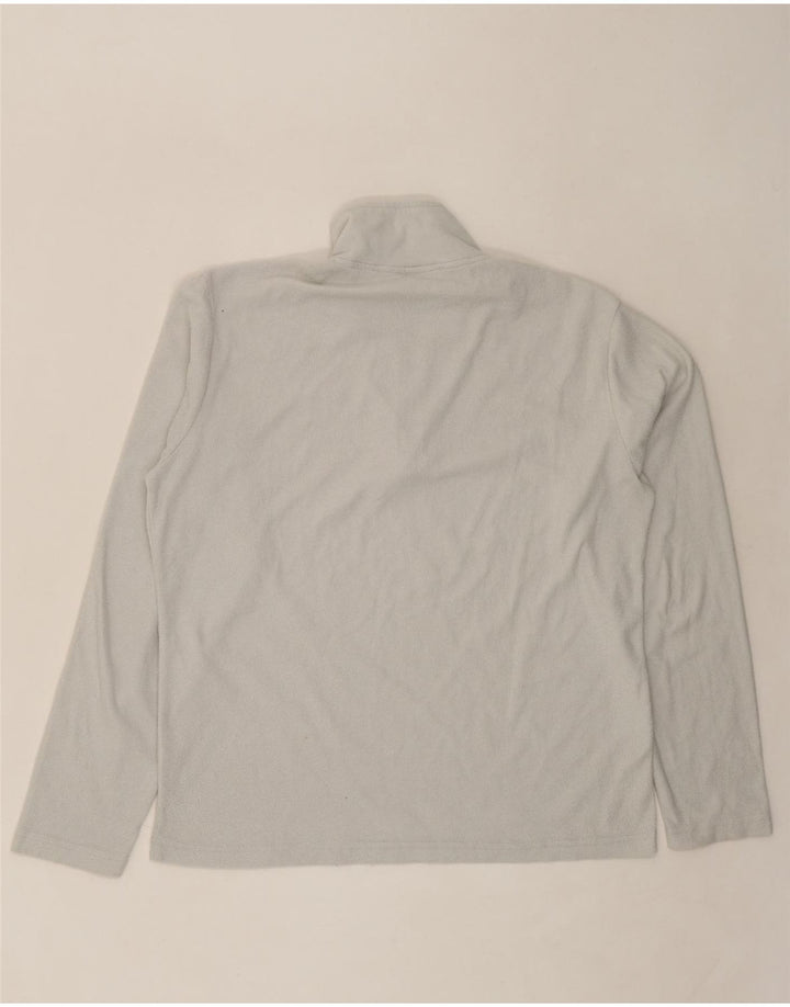 ASICS Womens Zip Neck Fleece Jumper UK 18 XL Grey Polyester Vintage Asics and Second-Hand Asics from Messina Hembry 