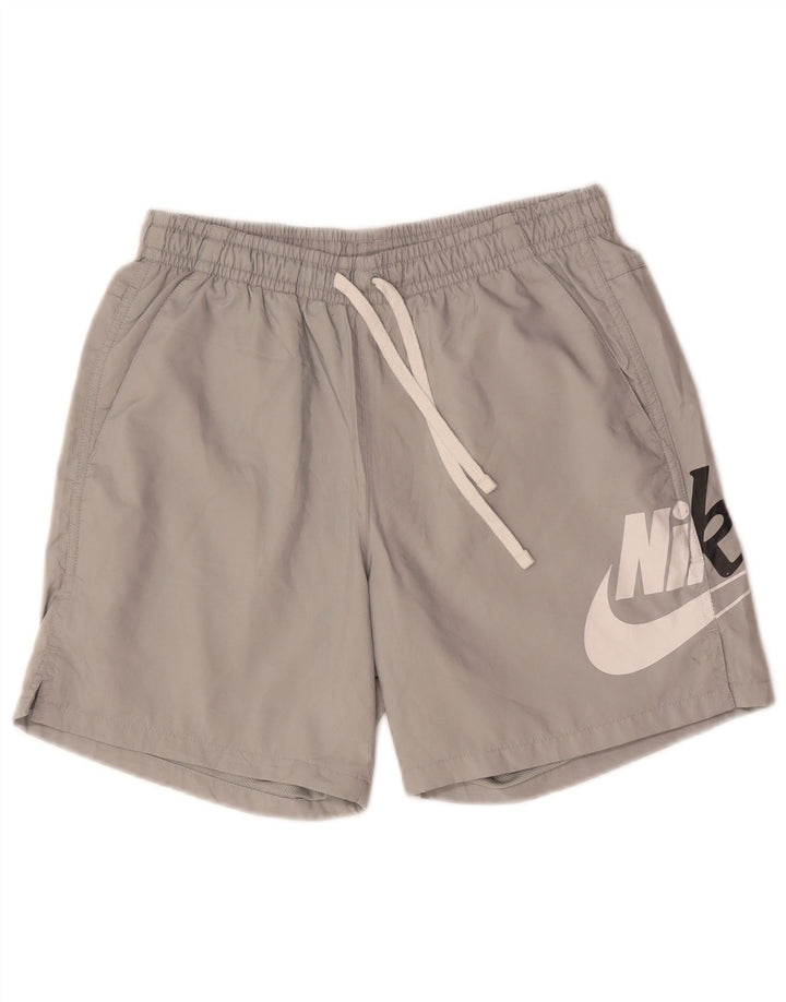 Nike Herre grafiske svømmeshorts Små grå polyester