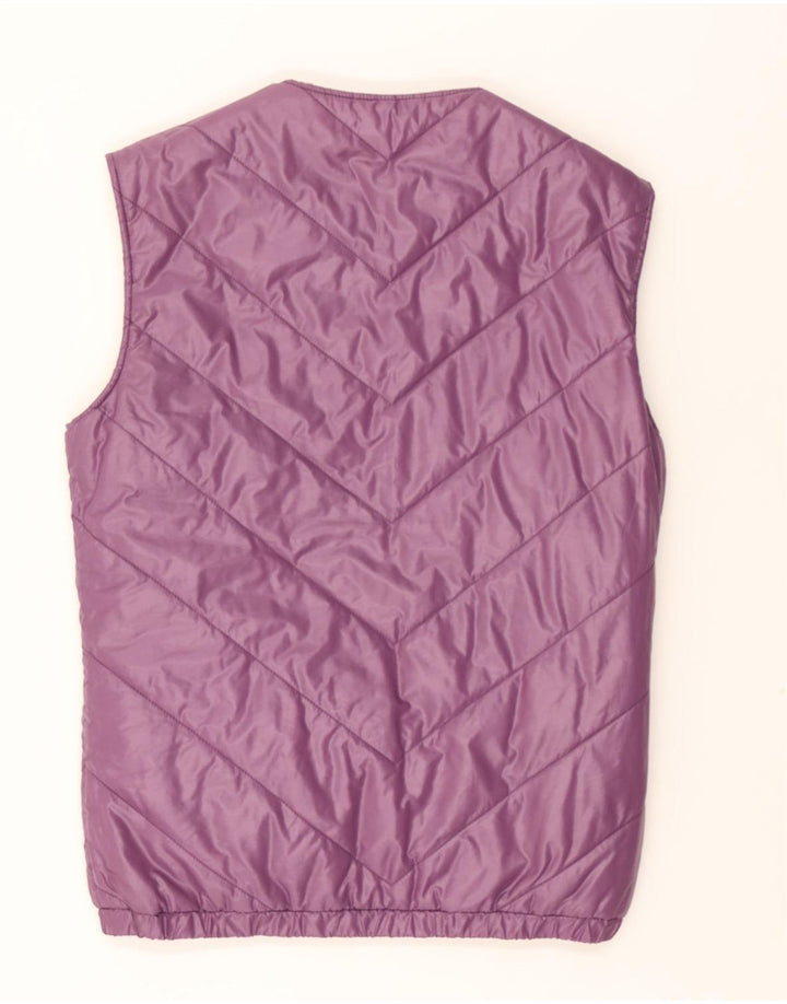 SAMAS Womens Padded Reversible Gilet UK 12 Medium  Multicoloured Check Vintage Samas and Second-Hand Samas from Messina Hembry 