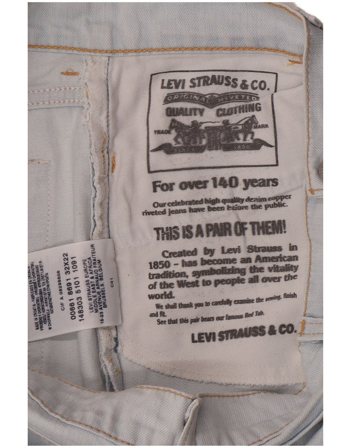 Levi's Womens Denim Skirt W32 Large Blue Cotton