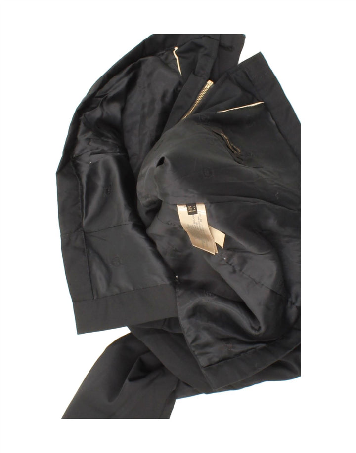 MASSIMO DUTTI Womens Utility Jacket UK 10 Small Black Polyester Vintage Massimo Dutti and Second-Hand Massimo Dutti from Messina Hembry 