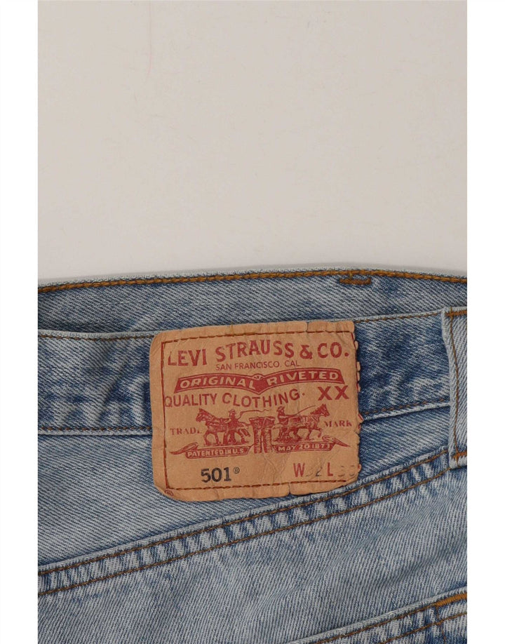 Levi's Herre 501 Distressed Denim Shorts Medium W32 Blue