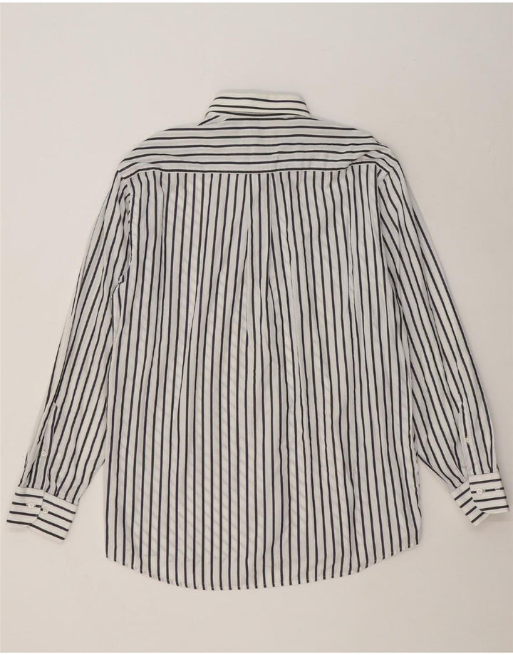 JACQUE BRITT Mens Shirt Size 41 16 Large White Striped Vintage Jacque Britt and Second-Hand Jacque Britt from Messina Hembry 