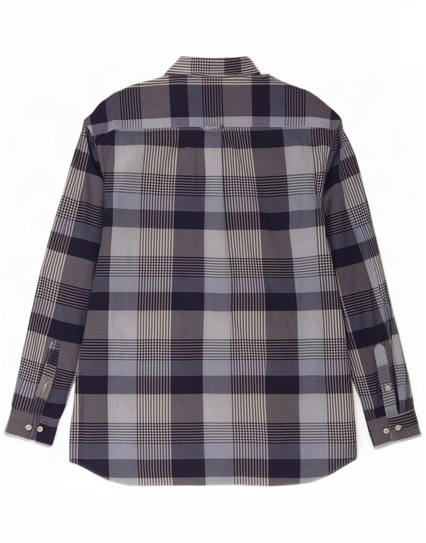 Gant Mens Regular Fit Shirt XL Navy Blue Check Cotton