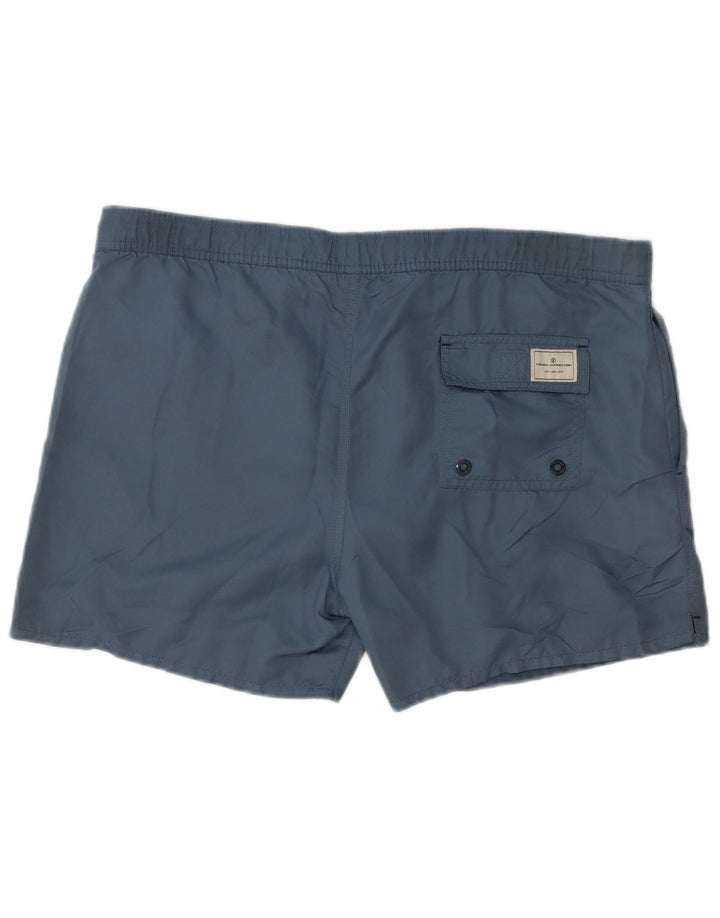 FRENCH CONNECTION Pantaloncini da bagno da uomo di grandi dimensioni in poliestere grigio