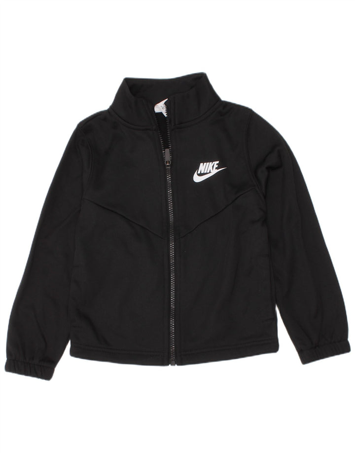 Nike drenge grafisk træningsdragt topjakke 3-4 år XS sort polyester