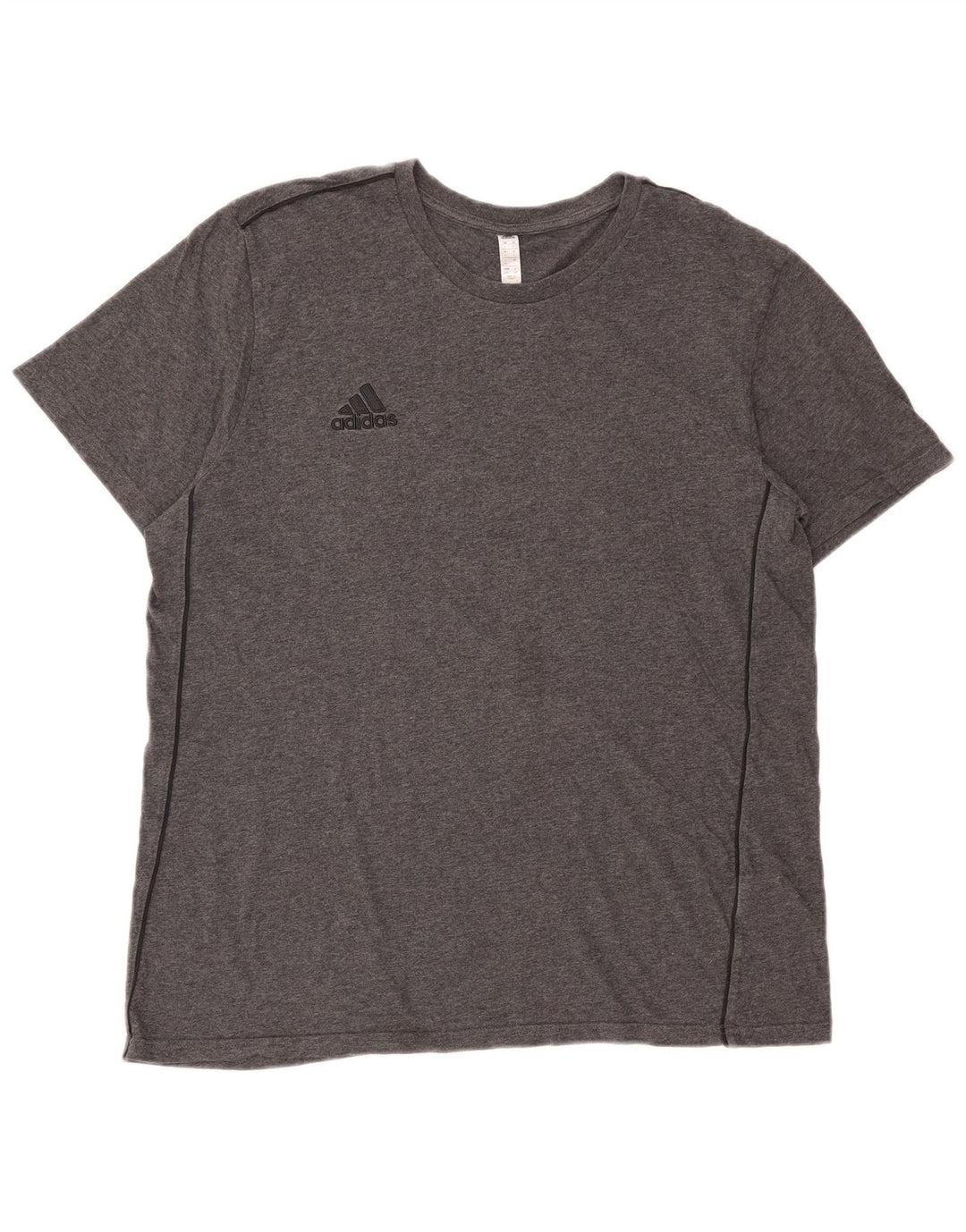 Adidas Mens T-Shirt Top Large Grey Cotton