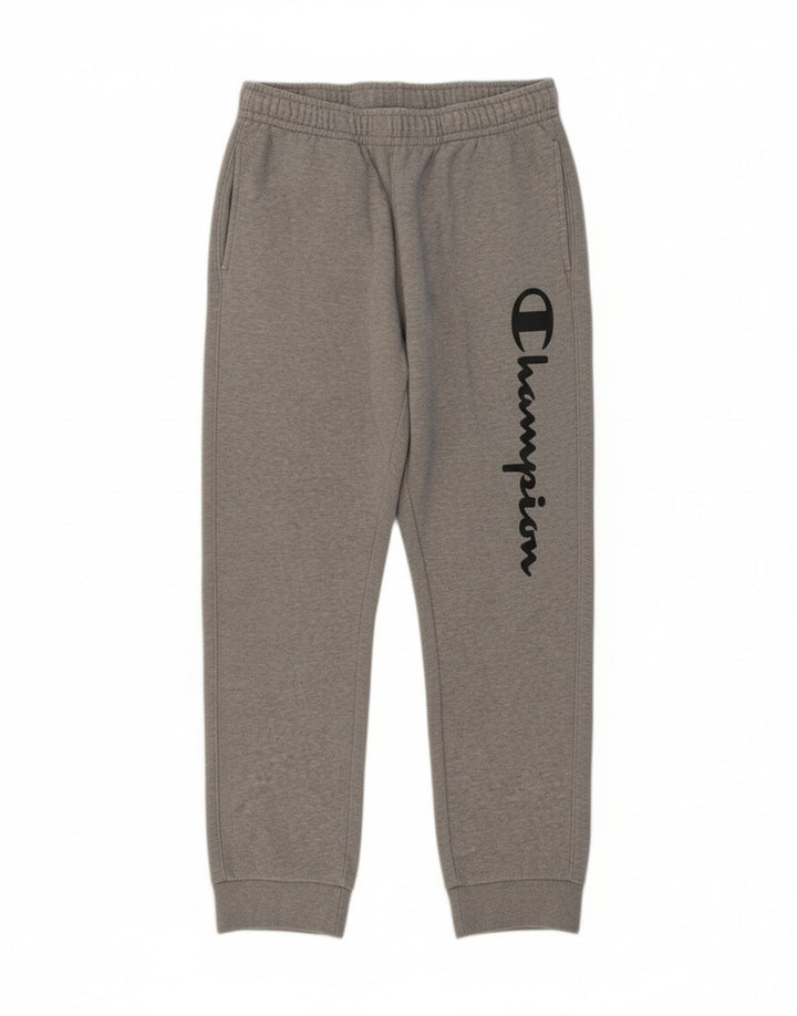 CHAMPION Mens Graphic Tracksuit Trousers Joggers Medium Grey Vintage Champion and Second-Hand Champion from Messina Hembry 