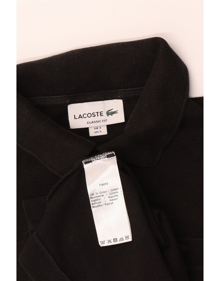 Lacoste Mens Classic Fit Polo Shirt Size 3 Small Black Cotton