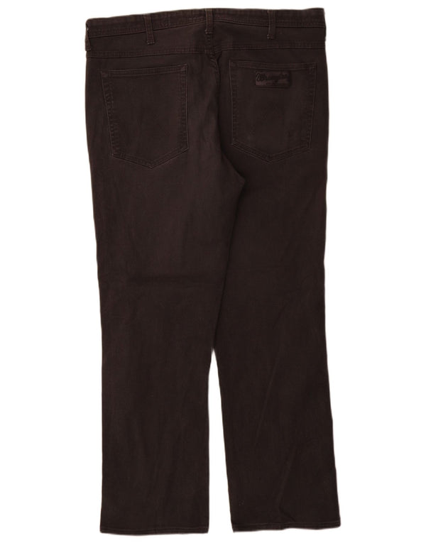 Wrangler Herren Arizona Stretch Straight Jeans W38 L31 Graue Baumwolle