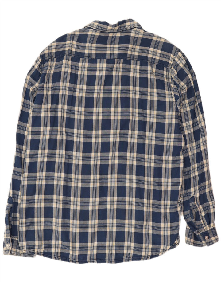 Camisa masculina Weird Fish 2XL algodão xadrez azul