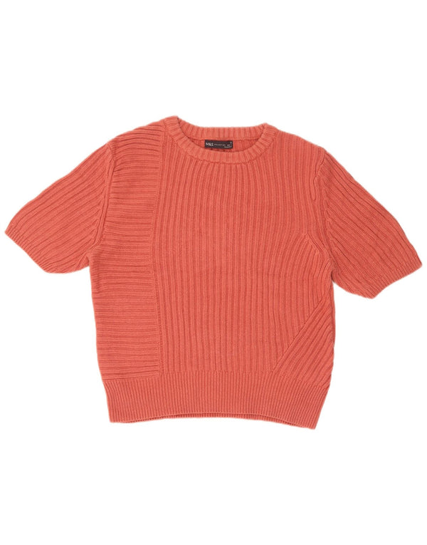 Marks & Spencer Pull à col rond pour femme UK 16 Large Rose