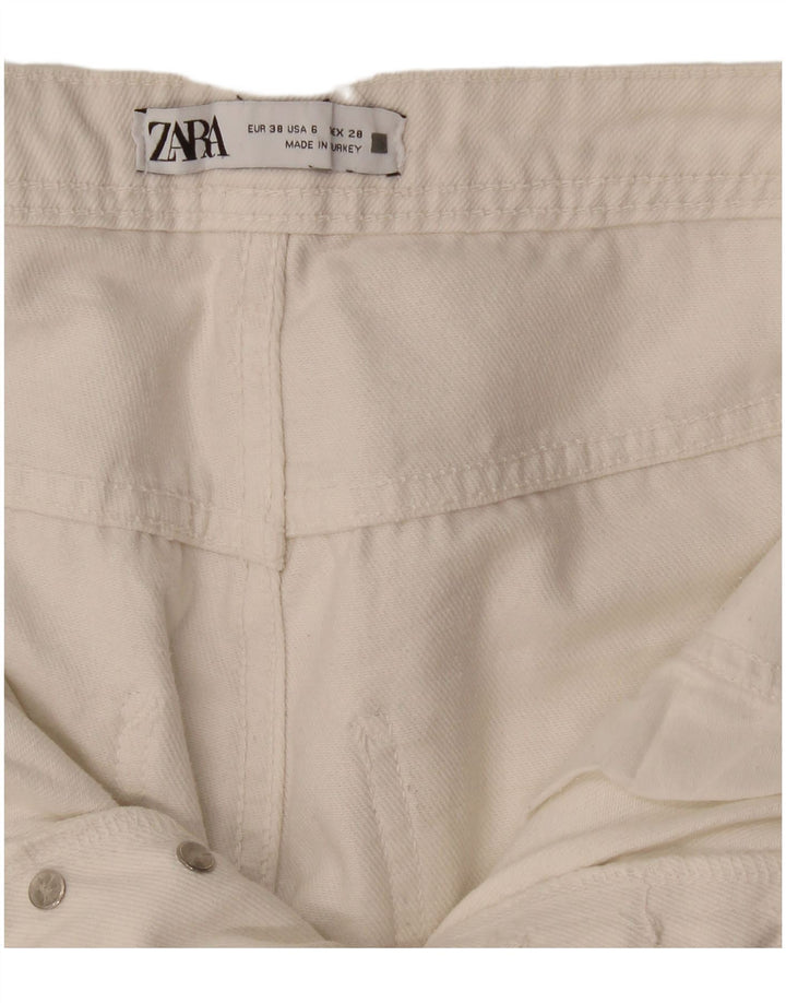 Zara Womens Straight Jeans EU 38 Small W28 L29 White